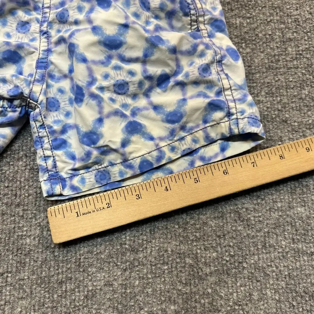 Vilebrequin Swim Shorts Boys 6 Blue Tie Dye Mesh Lined Elastic Waist Trunks